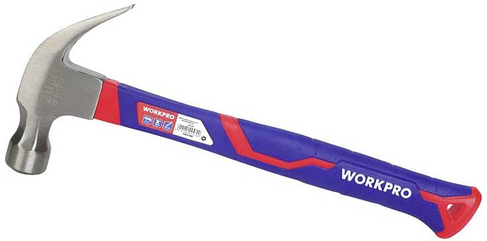 WorkPro WP241012 Klauenhammer ergonomischer Griff, hart 560g 1 pc(s)