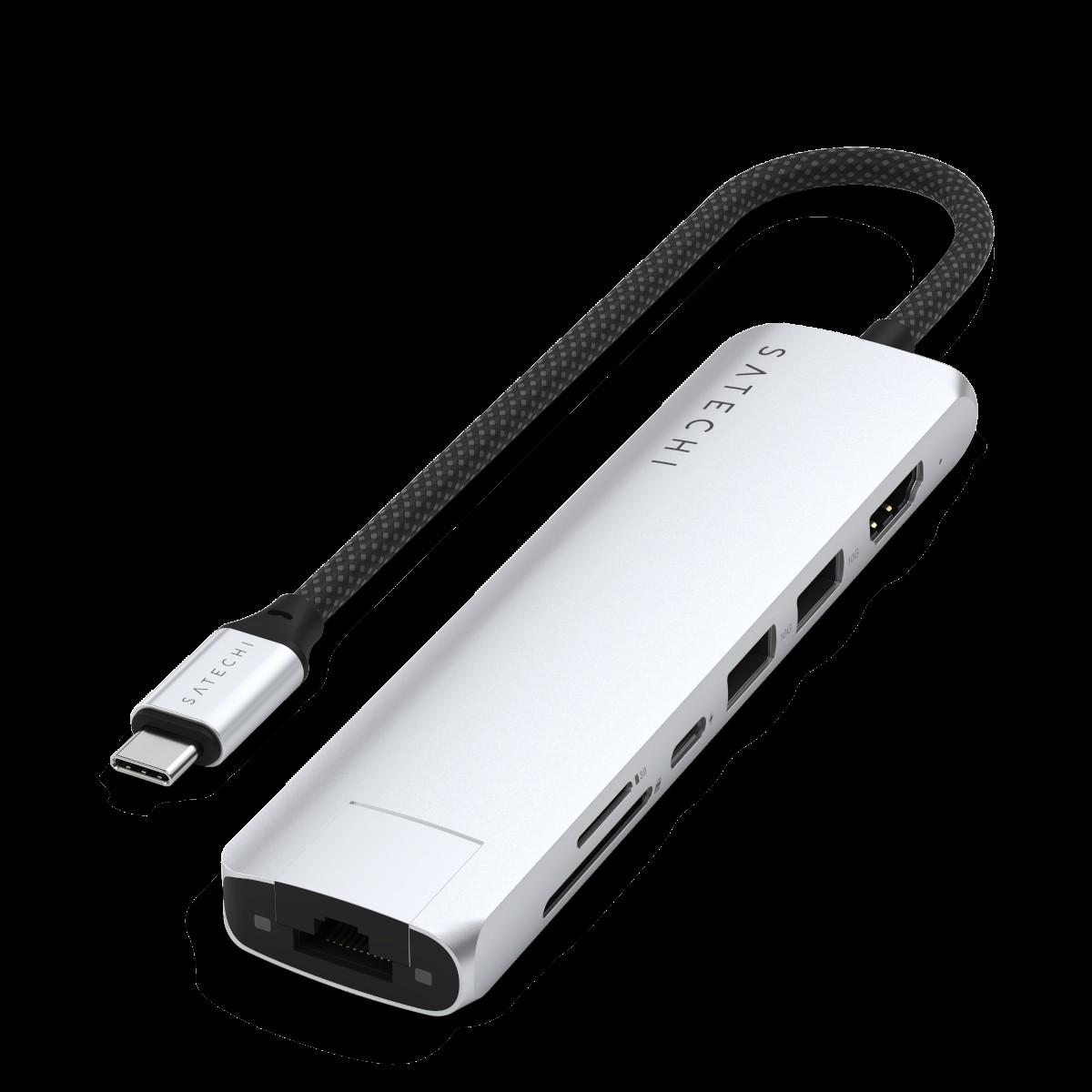 Satechi ST-P7SS interface hub USB Type-C 10000 Mbit/s Silver -
