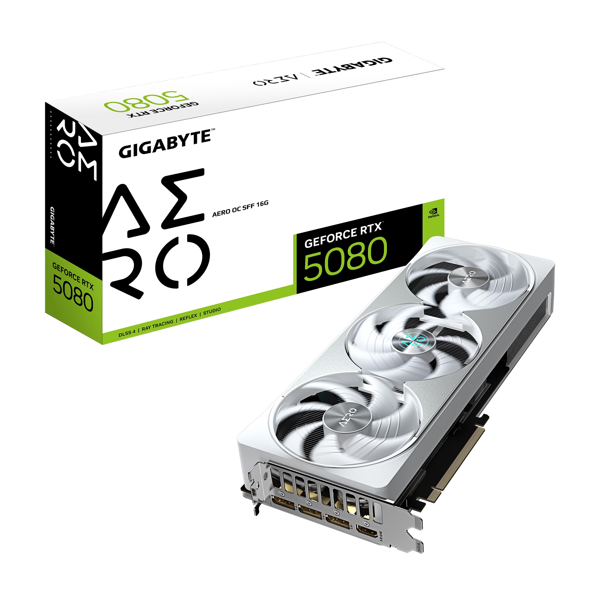GIGABYTE GeForce RTX 5080 AERO OC SFF 16G Carte graphique - 16 Go