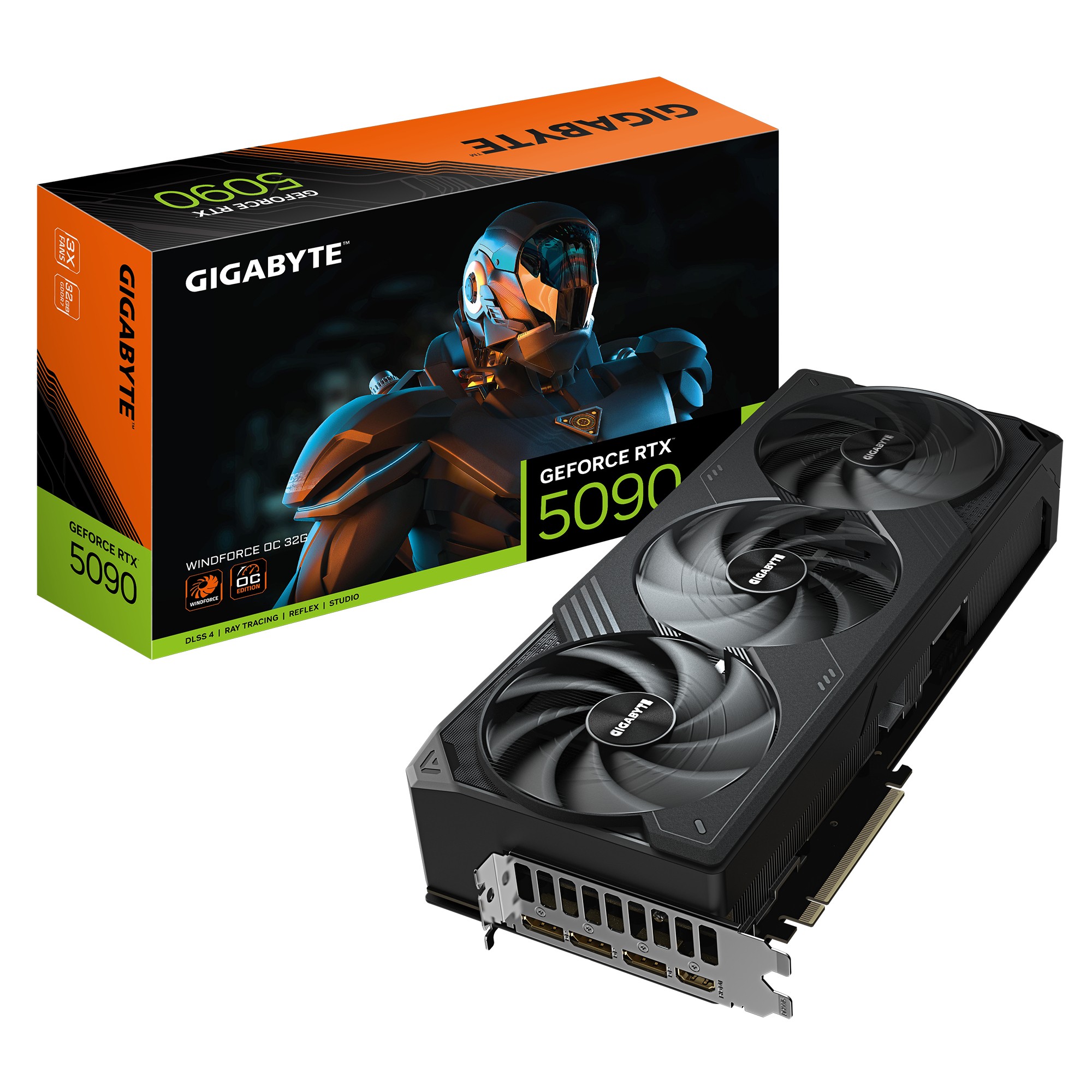 RTX 5090 32GB Gigabyte Windforce OC GDDR7 3Fan