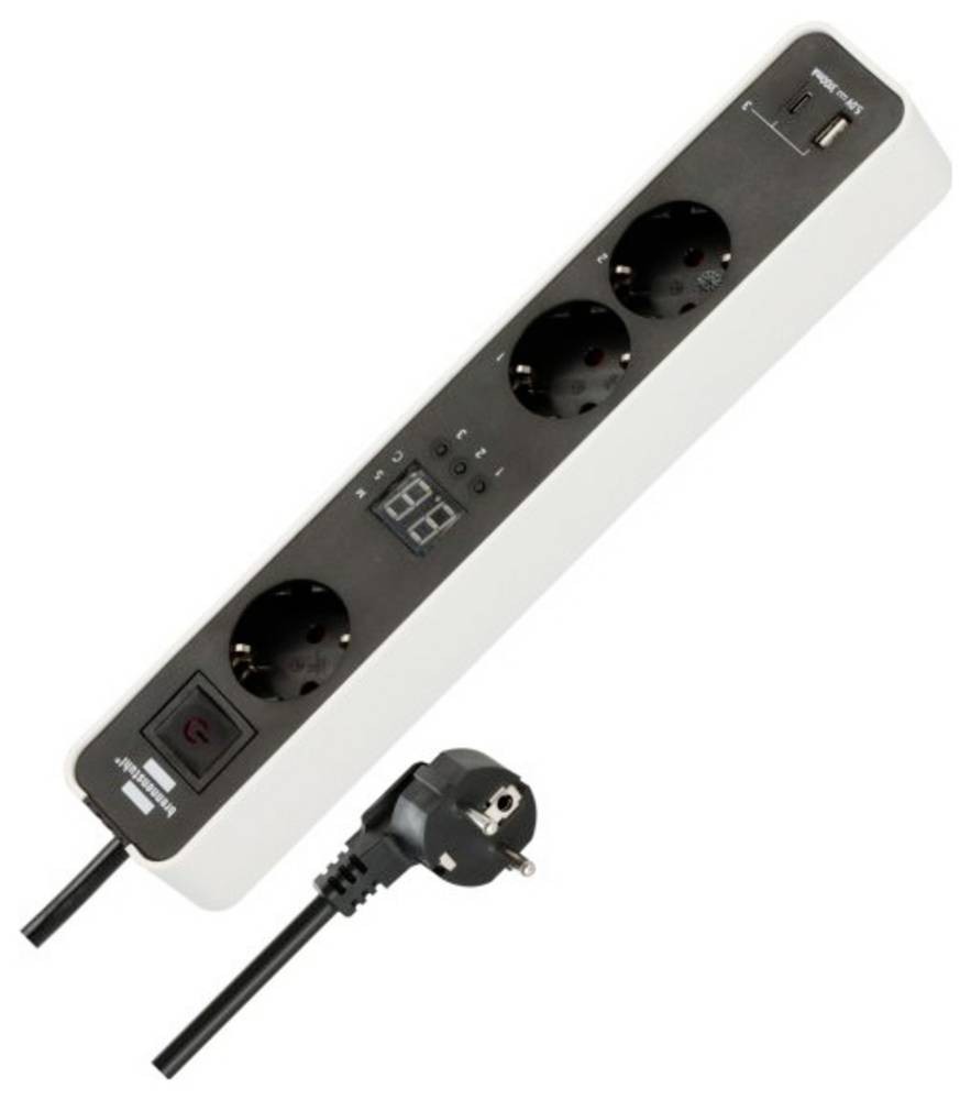 Brennenstuhl 1153230026 power strip white, black Schutzkontakt 1 pc(s)