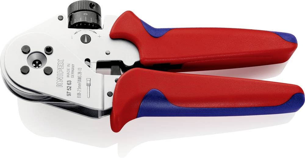 Knipex 97 52 63 Presszange Gedrehte Kontakte 0.08 jusque 2.5 mm²