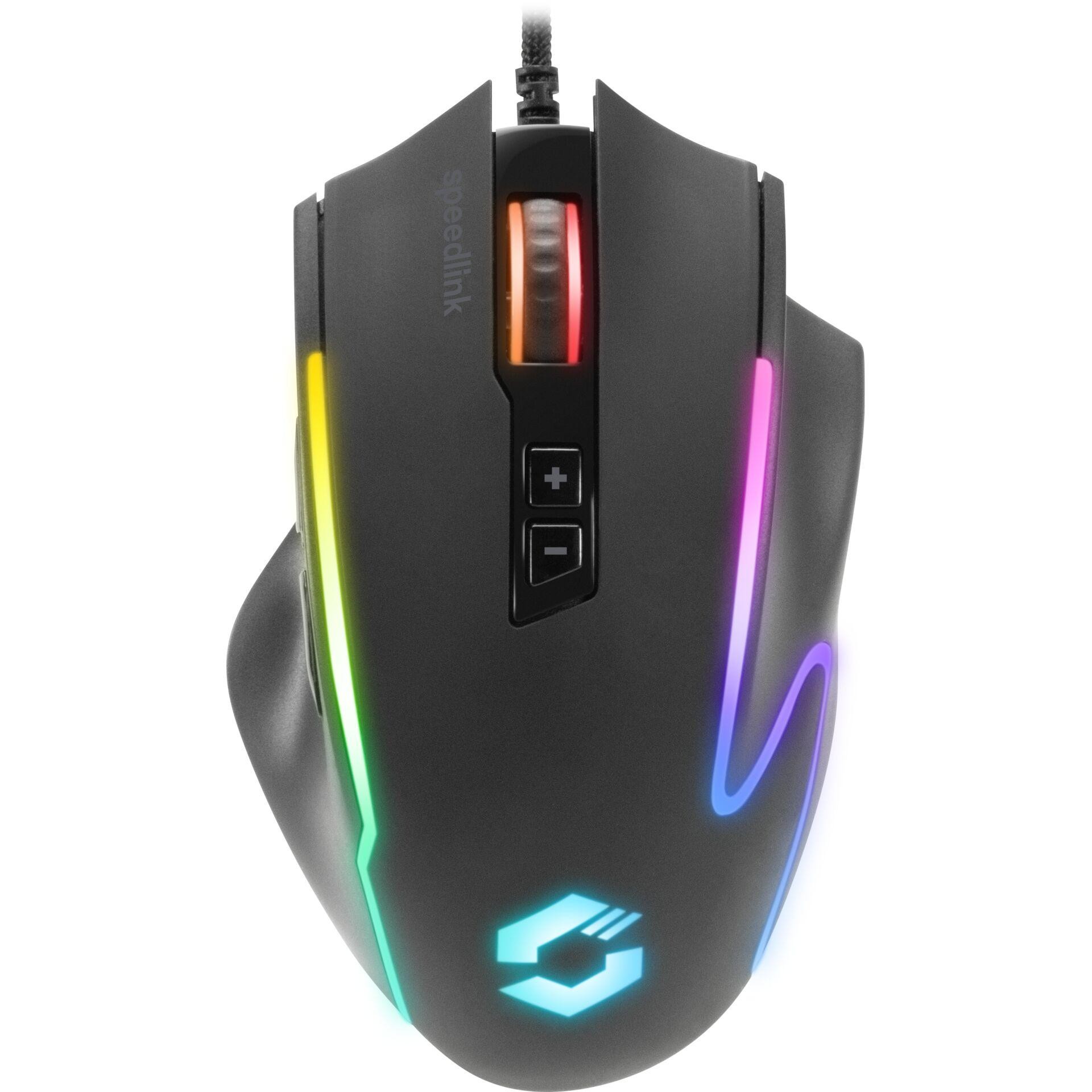 SPEEDLINK SL-680024-RRBK souris Jouer USB Type-A 800 DPI - SPEEDLINK