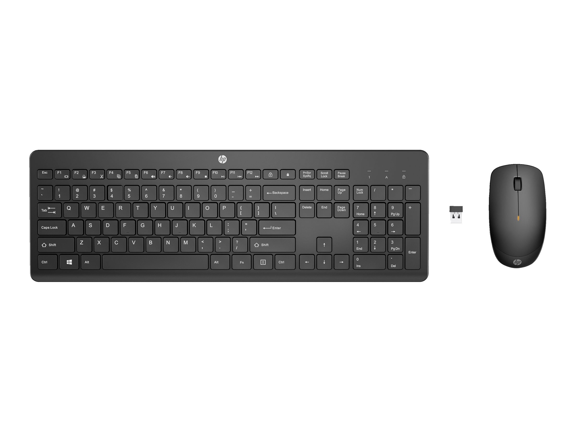 HP 235 Tastatur und Maus Set Combo Wireless black QWERTY