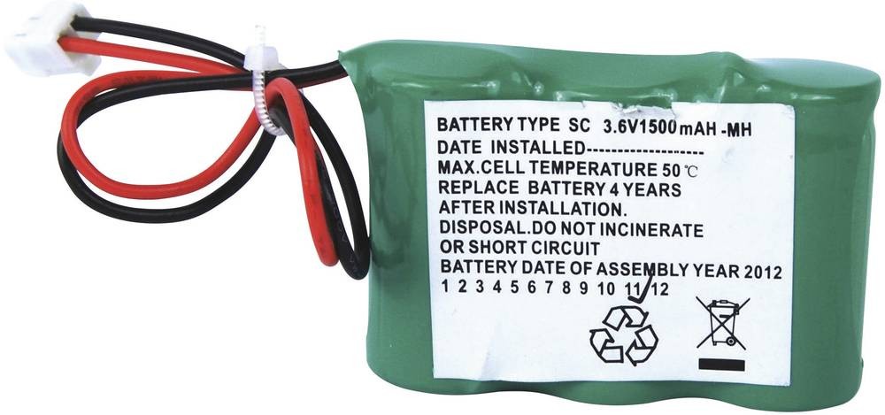 Beltrona ELRD3SC1500 Notleuchten-Akku Stecker 3.6V 1500 mAh