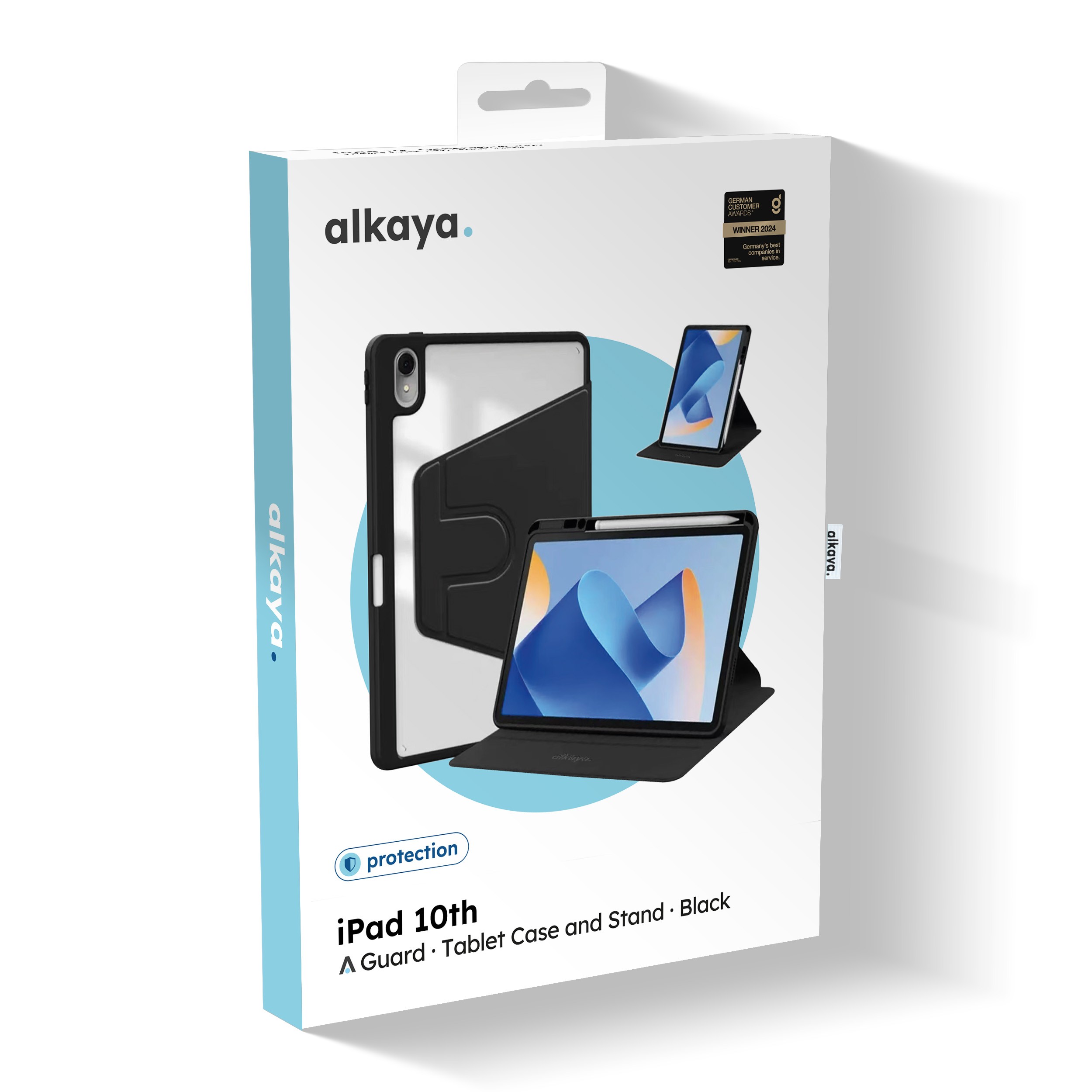 alkaya Lucid 360 iPad Case iPad 10th schwarz