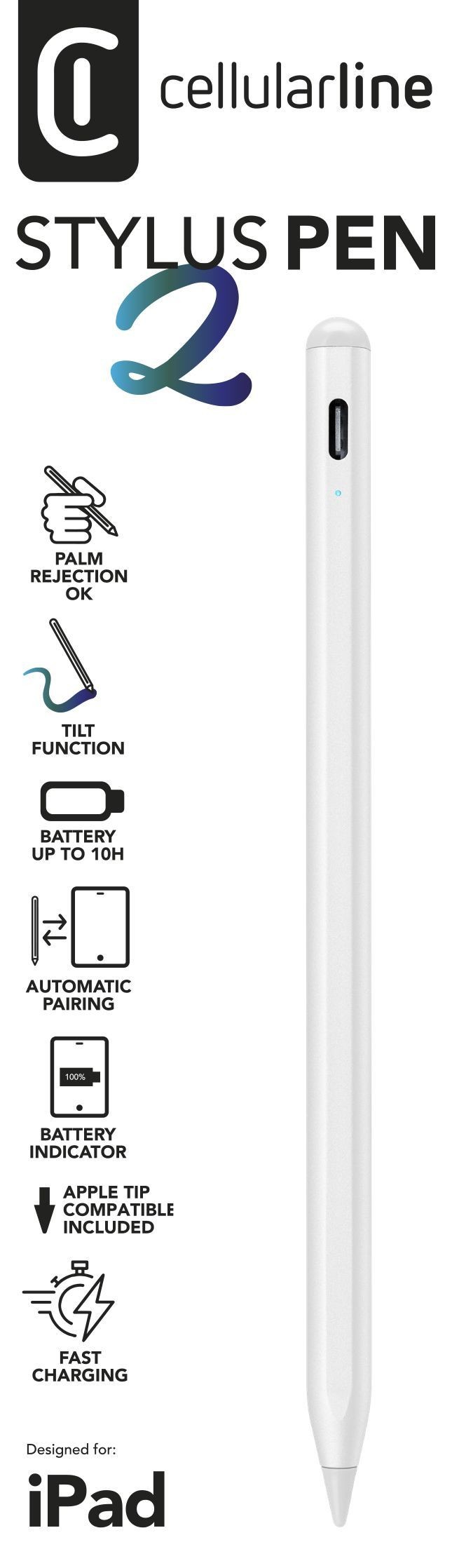 Cellularline Stylus Pen - Cellularline Stylus Pen, Tableta, Apple,