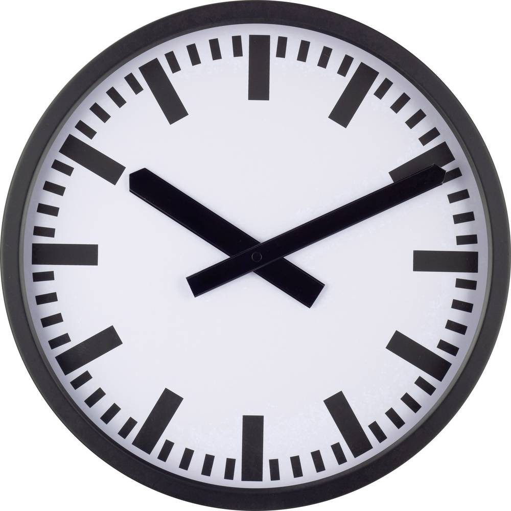 EUROTIME 59540-05 Funk Funkuhr 35cm x 35mm x 50mm noir (matt)