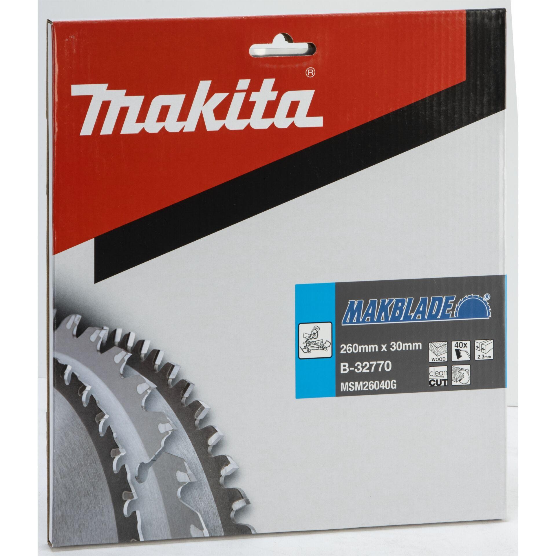 Makita MAKBLADE lame de scie 260x30x40Z
