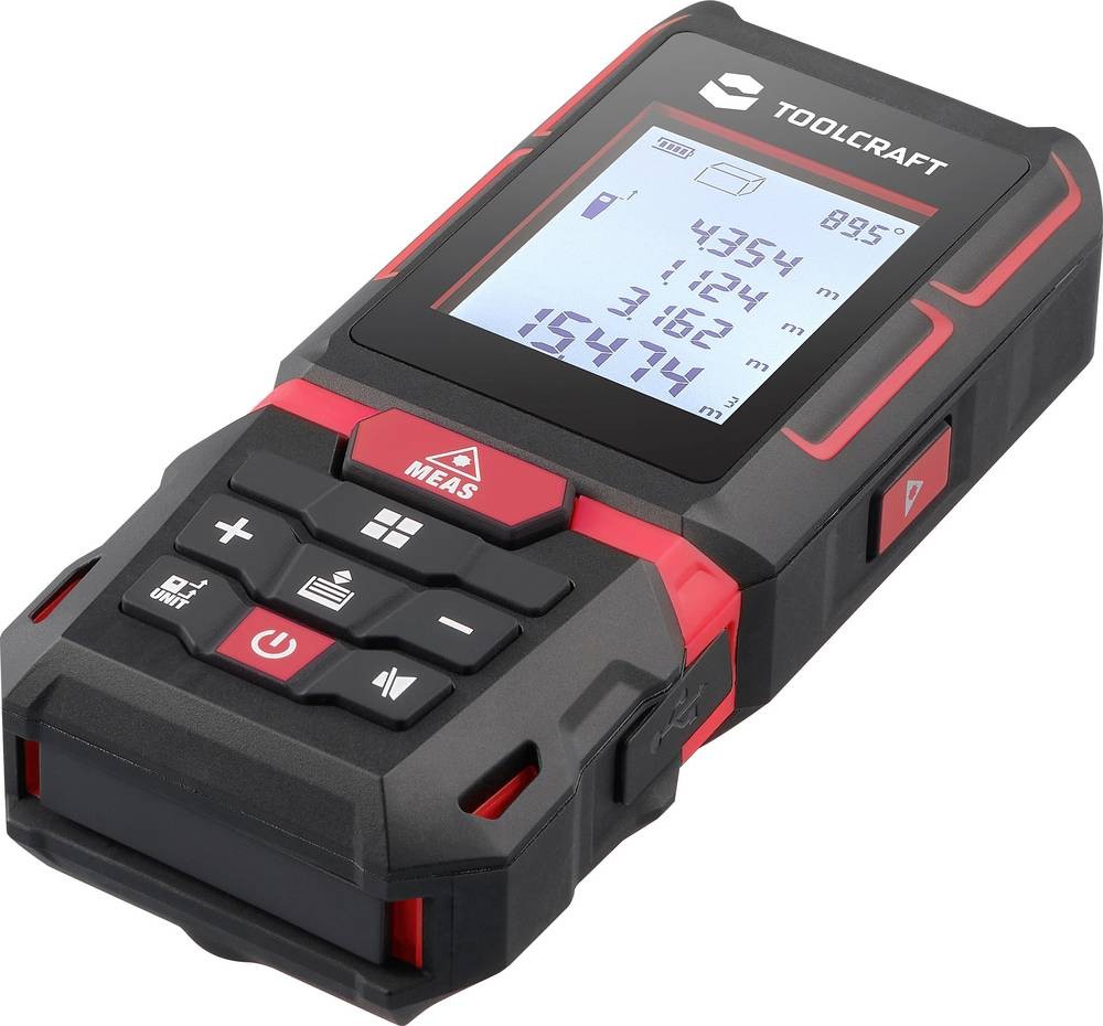 TOOLCRAFT LDM XG40 L, IP65 Laser-Entfernungsmesser 40m