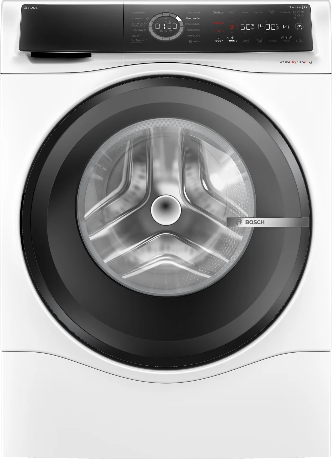 Bosch Serie 8 WNC254A40 machine à laver avec sèche linge Pose libre