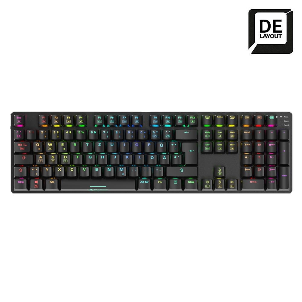 Sharkoon SKILLER SGK36W Dual-Mode Gaming-Tastatur, Huano Red