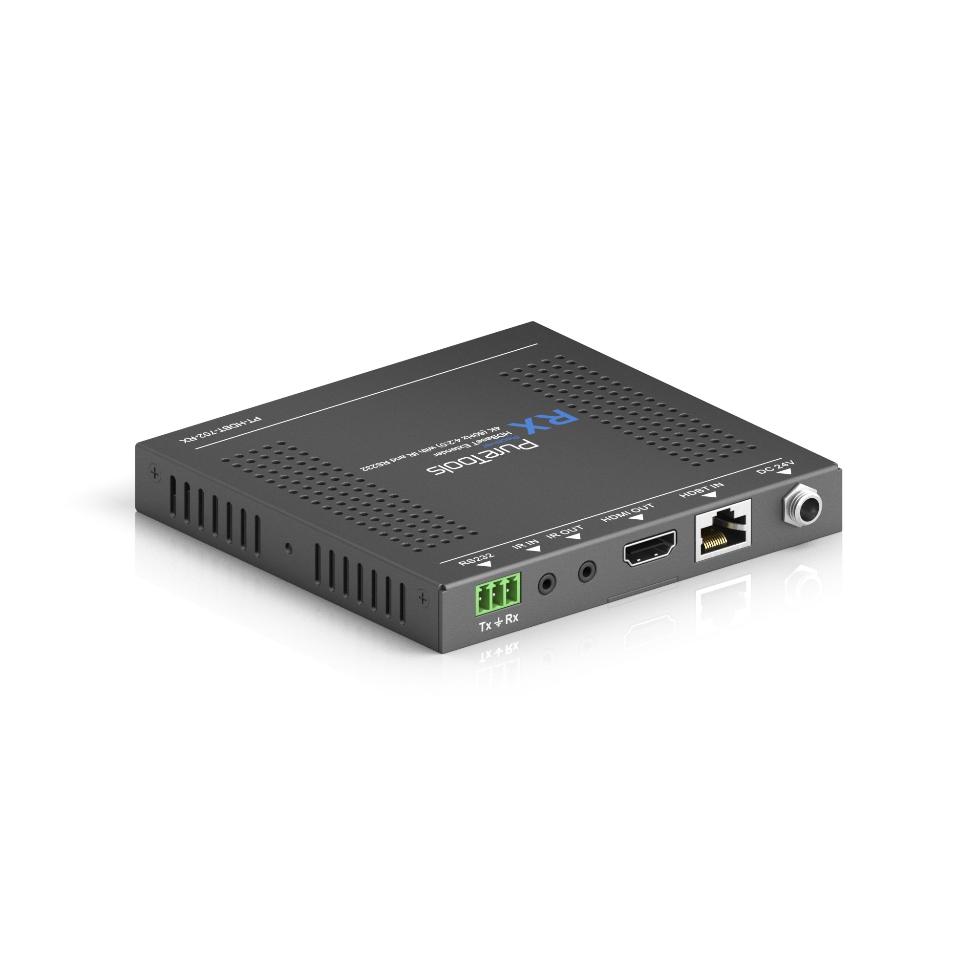 PureTools PT-HDBT-702-RX AV extender AV receiver Black - PureTools PT-