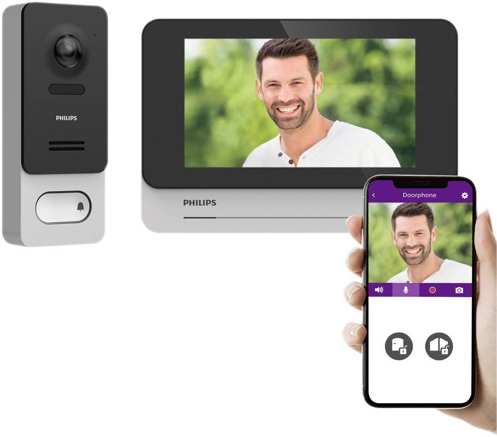 Philips WelcomeEye Wireless Video-Türsprechanlage Bluetooth , WiFi