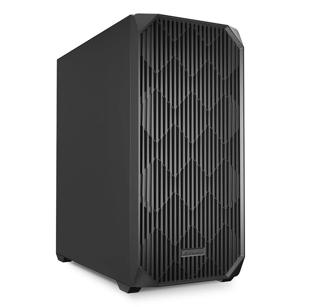 Sharkoon AK3 Midi Tower Black - Sharkoon AK3, Midi Tower, PC, Black,