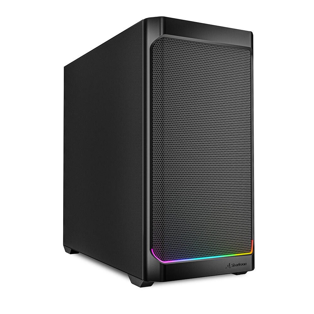 Sharkoon MK4 RGB Strip Micro Tower Black - Sharkoon MK4 RGB Strip,