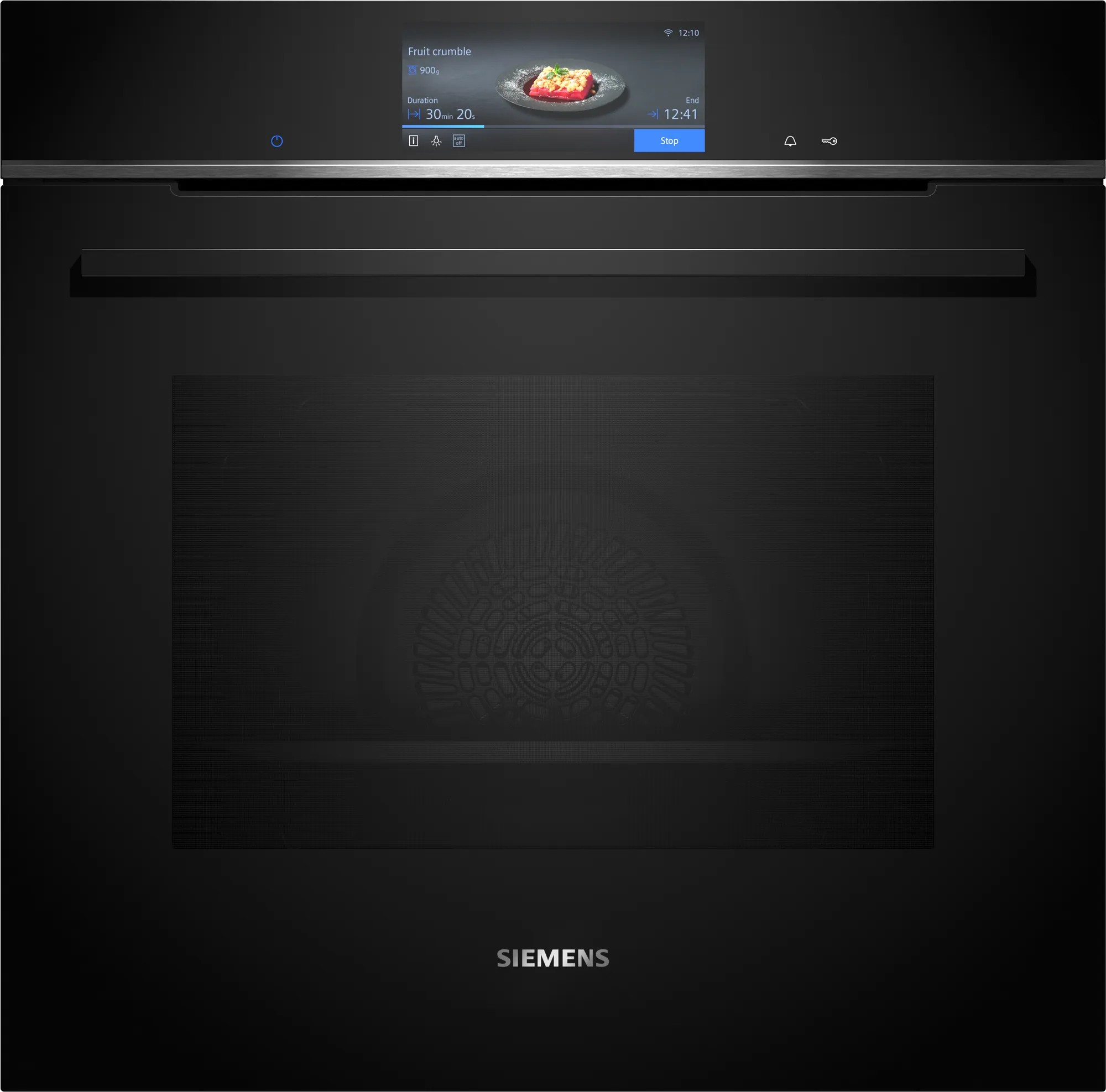 Siemens iQ700 HB778G3B1 oven 71 L Black, Stainless steel - Siemens