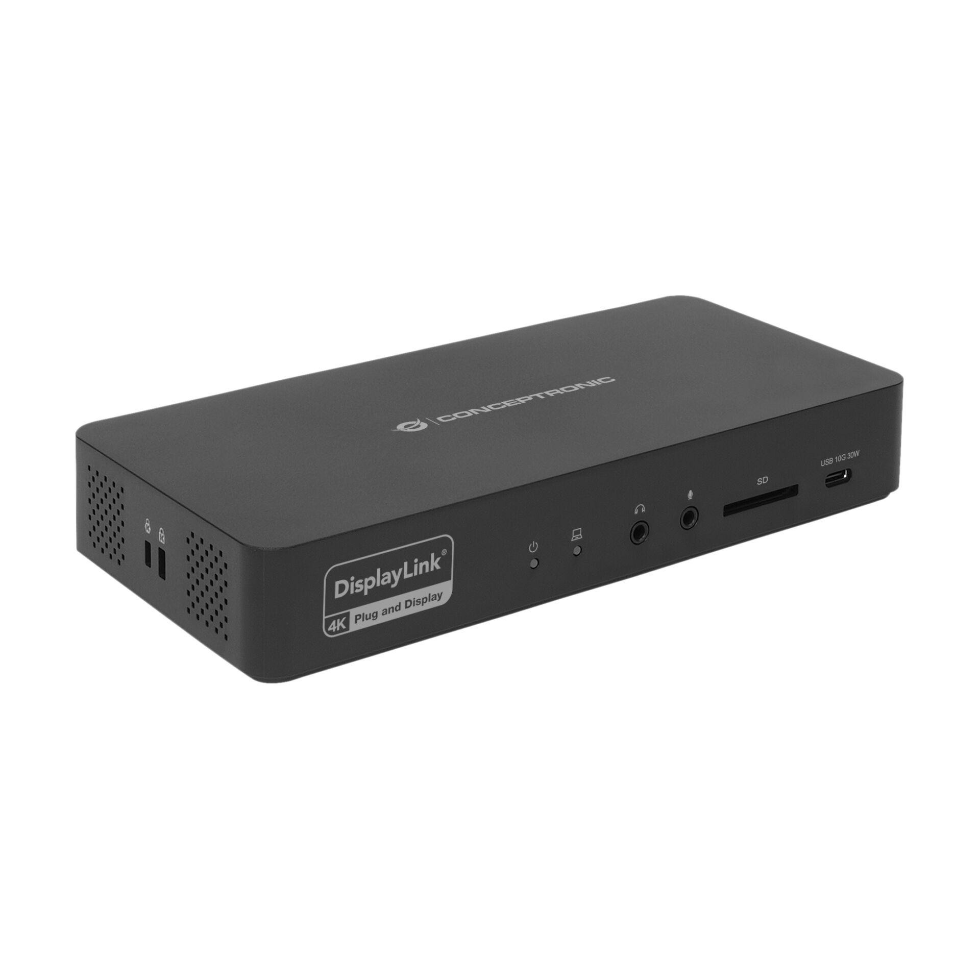 Conceptronic DONN31B station d'accueil Avec fil USB 3.2 Gen 2 (3.1