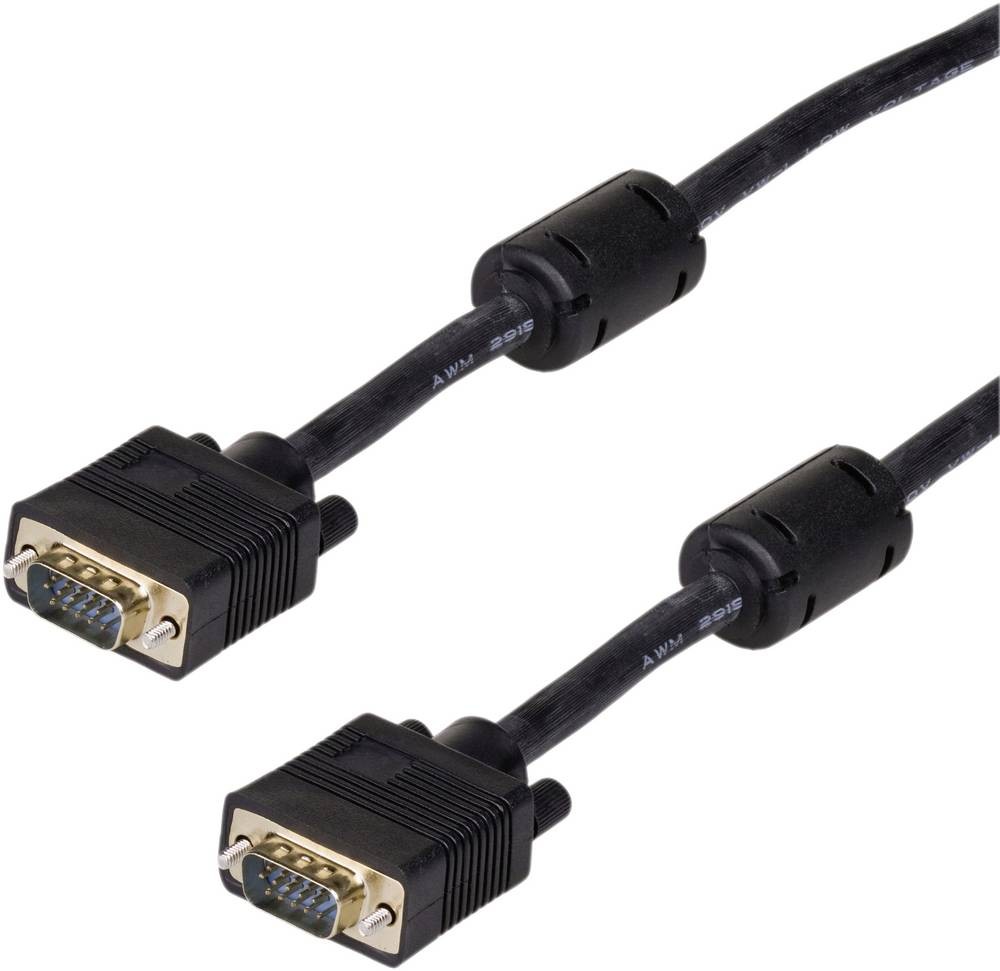 Akyga AK-AV-09 VGA Monitor Verbindungkabel 2x S-VGA mit ferritfilter