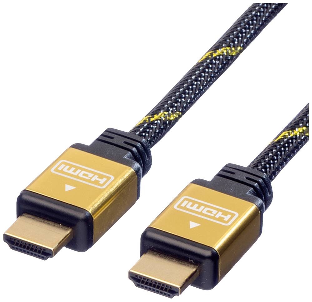 ROLINE GOLD Câble HDMI High Speed avec Ethernet, M-M 5,0m - ROLINE