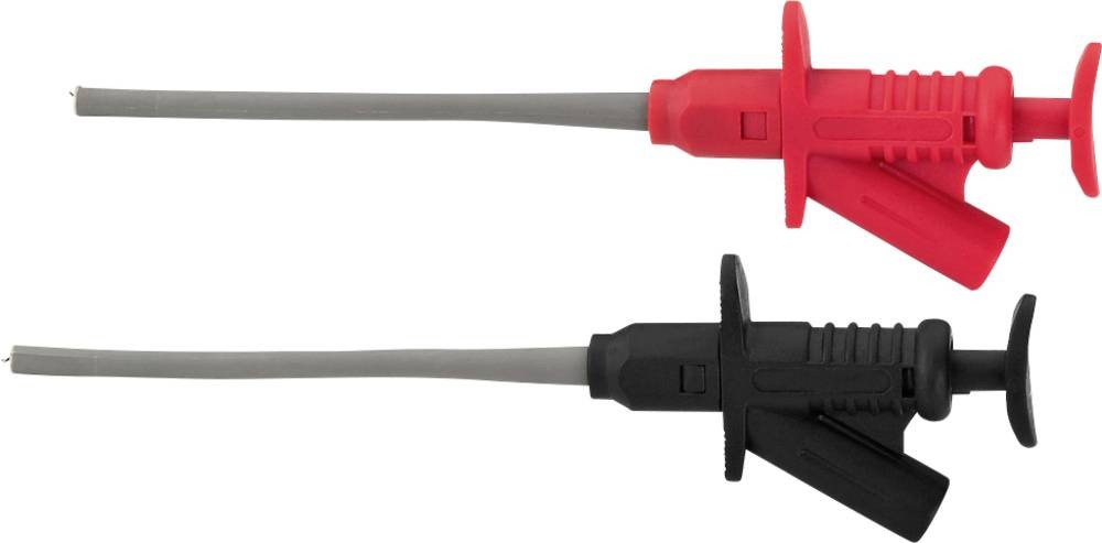 Monacor TH-40 Klemmprüfspitze 0070160 CAT III 1000V Rot, noir 1 paire
