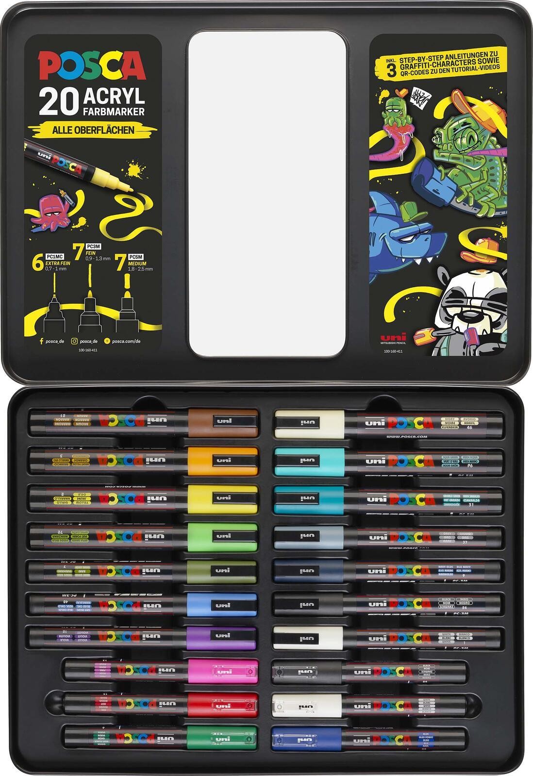 POSCA Marker UNI Etui Graffiti 20x