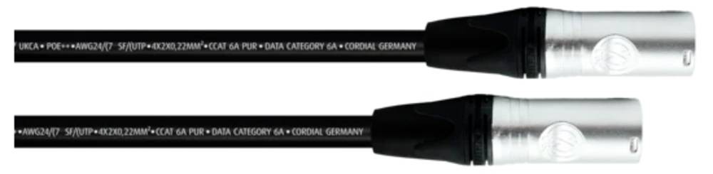 Cordial CSE 5 NN 6A PUR networking cable Black 5 m Cat6a SF/UTP (S-