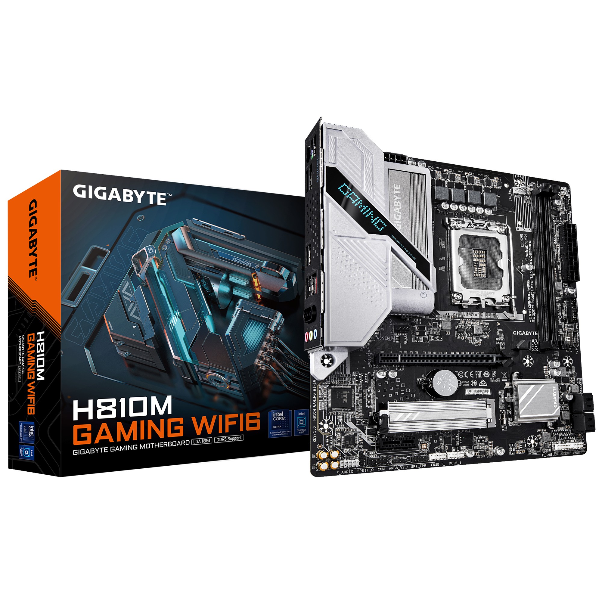 GIGABYTE H810M GAMING WIFI6 Motherboard - Intel Core Ultra (Series 2)
