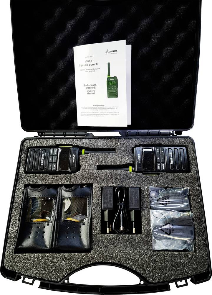 Stabo freetalk com III two-way radio 16 channels Black - Stabo