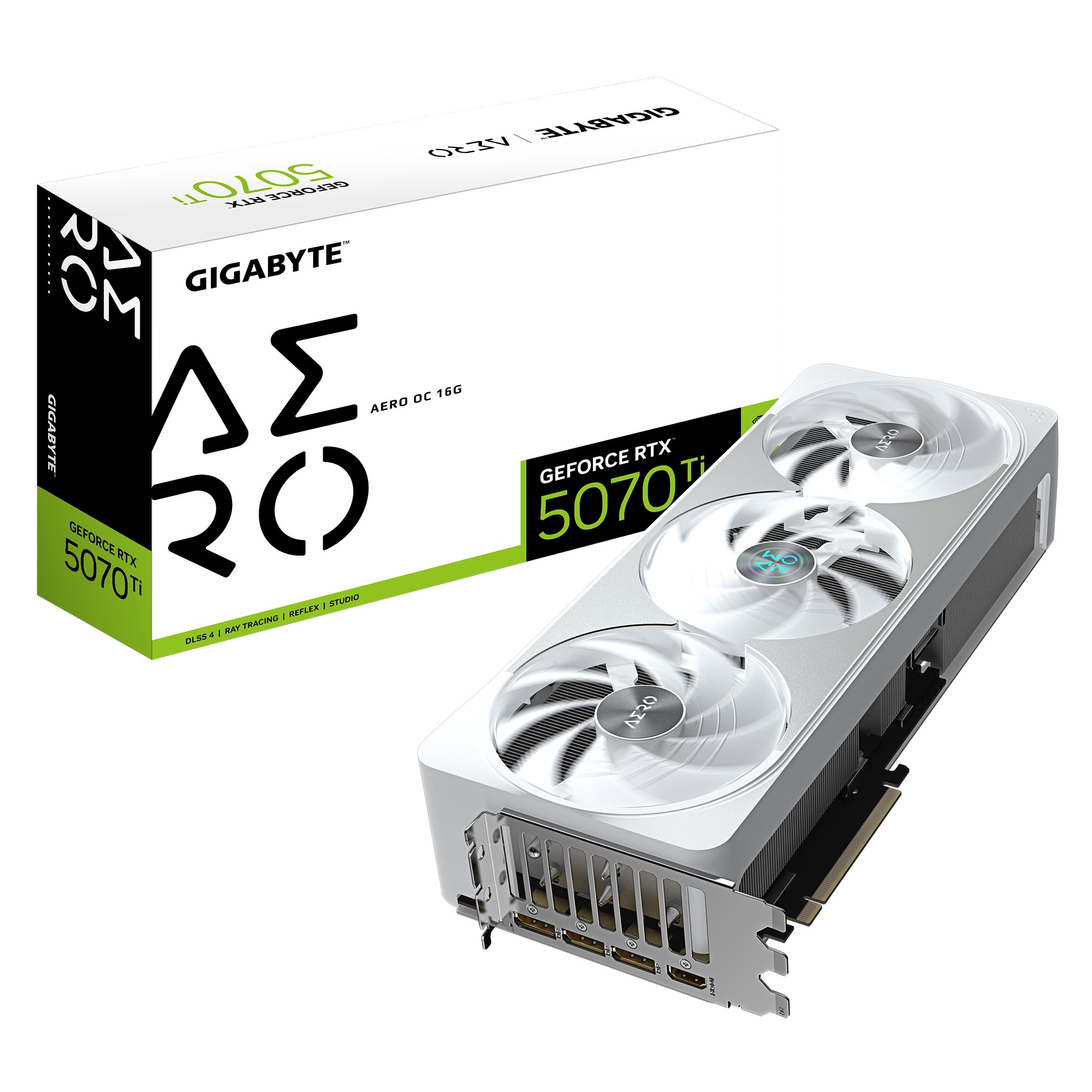 GIGABYTE GeForce RTX 5070 Ti AERO OC 16G Tarjeta Gráfica - 16GB