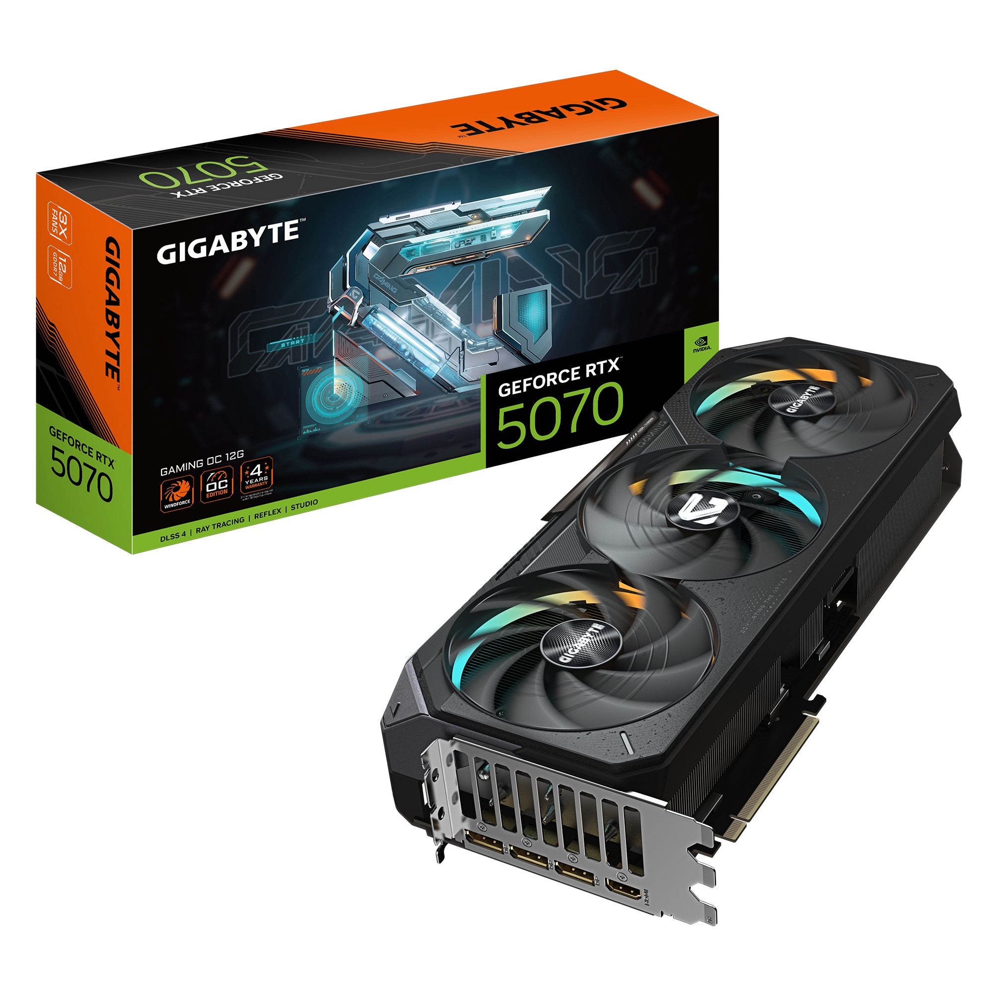 GIGABYTE GeForce RTX 5070 Ti GAMING OC 16G Graphics Card - 16GB GDDR7,