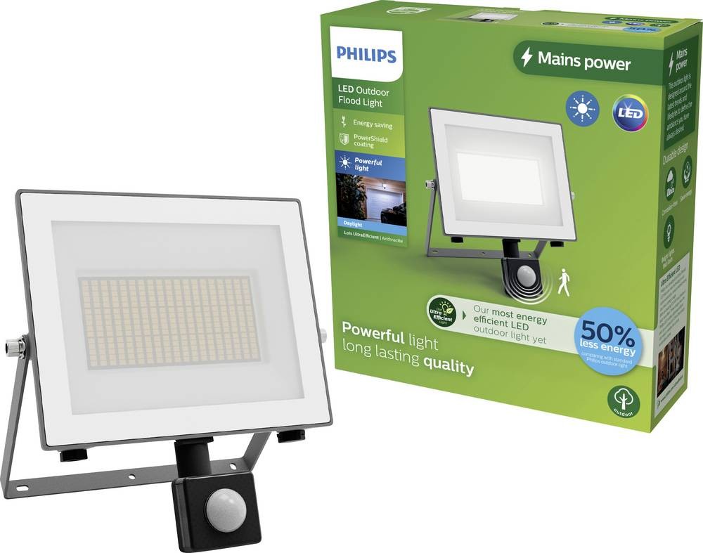 Philips LED Lois 929004643501 LED-Außenstrahler mit Bewegungsmelder