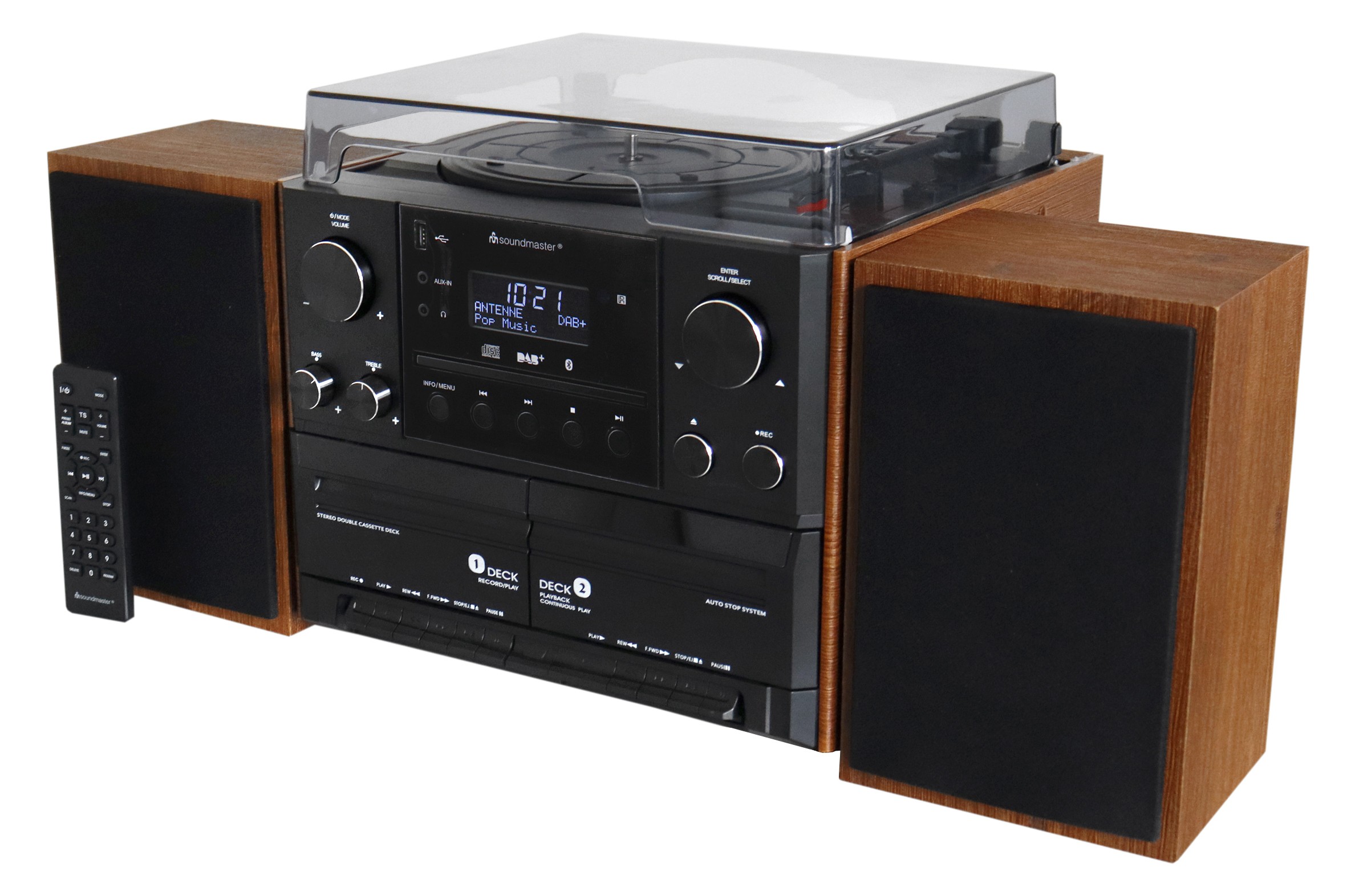 Soundmaster MCD5600BR home audio system 10 W Black, Wood -