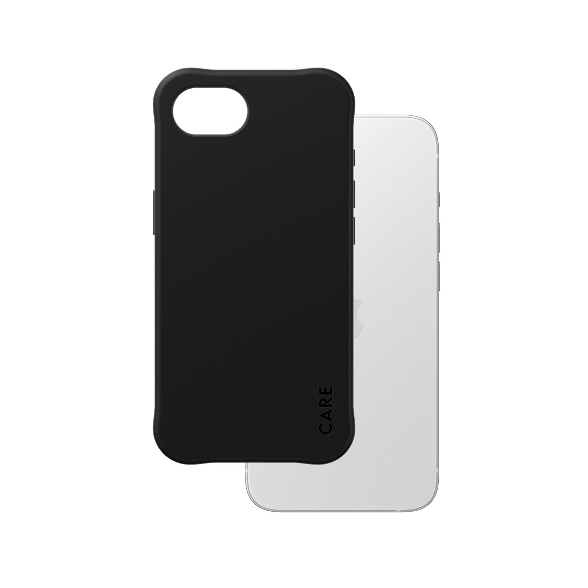 PanzerGlass CARE by Samba Case Black w. Qi Compatible iPhone