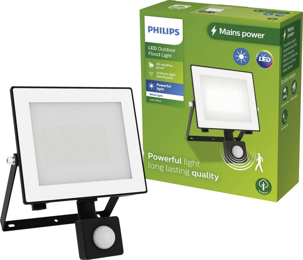 Philips LED Lois 929004642401 LED-Außenstrahler mit Bewegungsmelder
