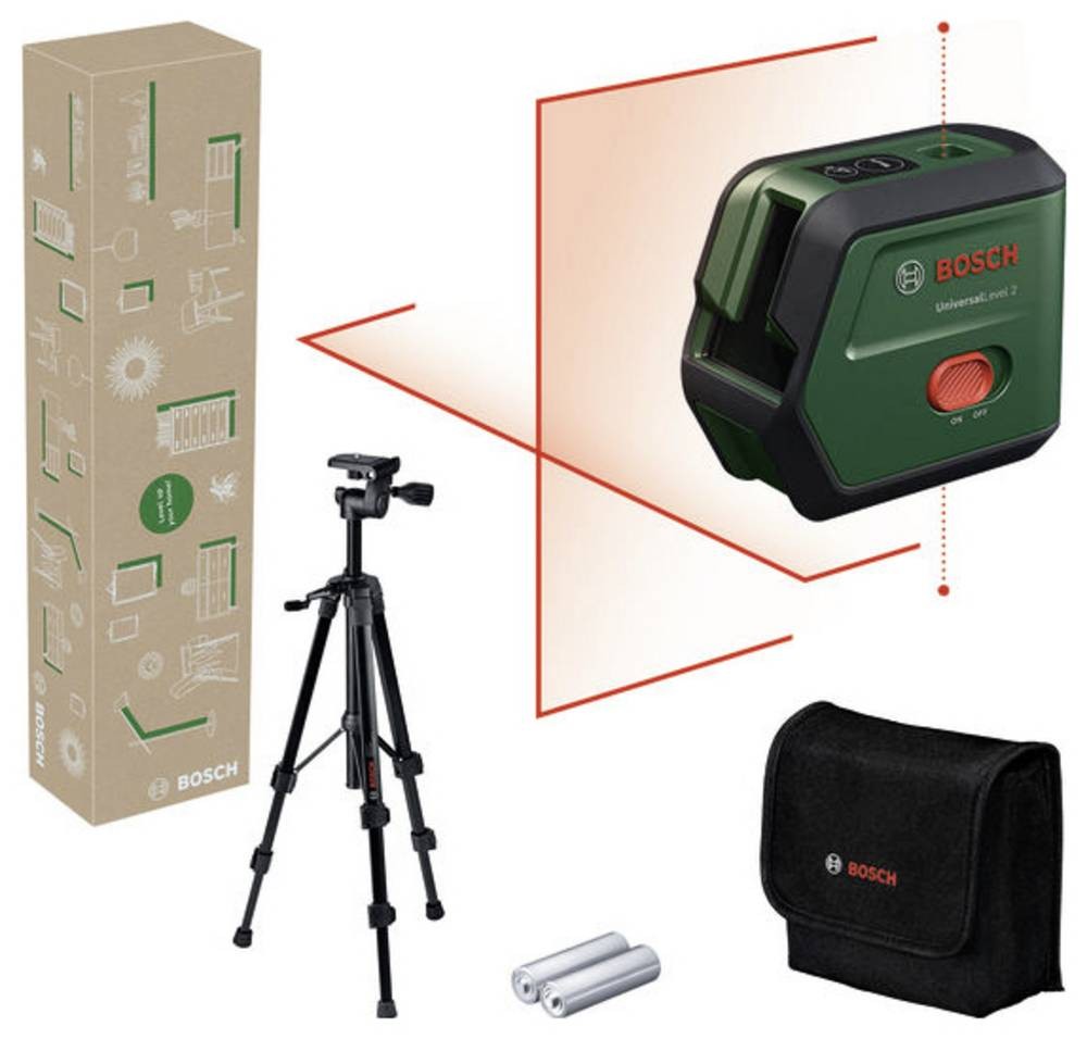 Bosch Home and Garden UniversalLevel 2 Set Kreuzlinienlaser