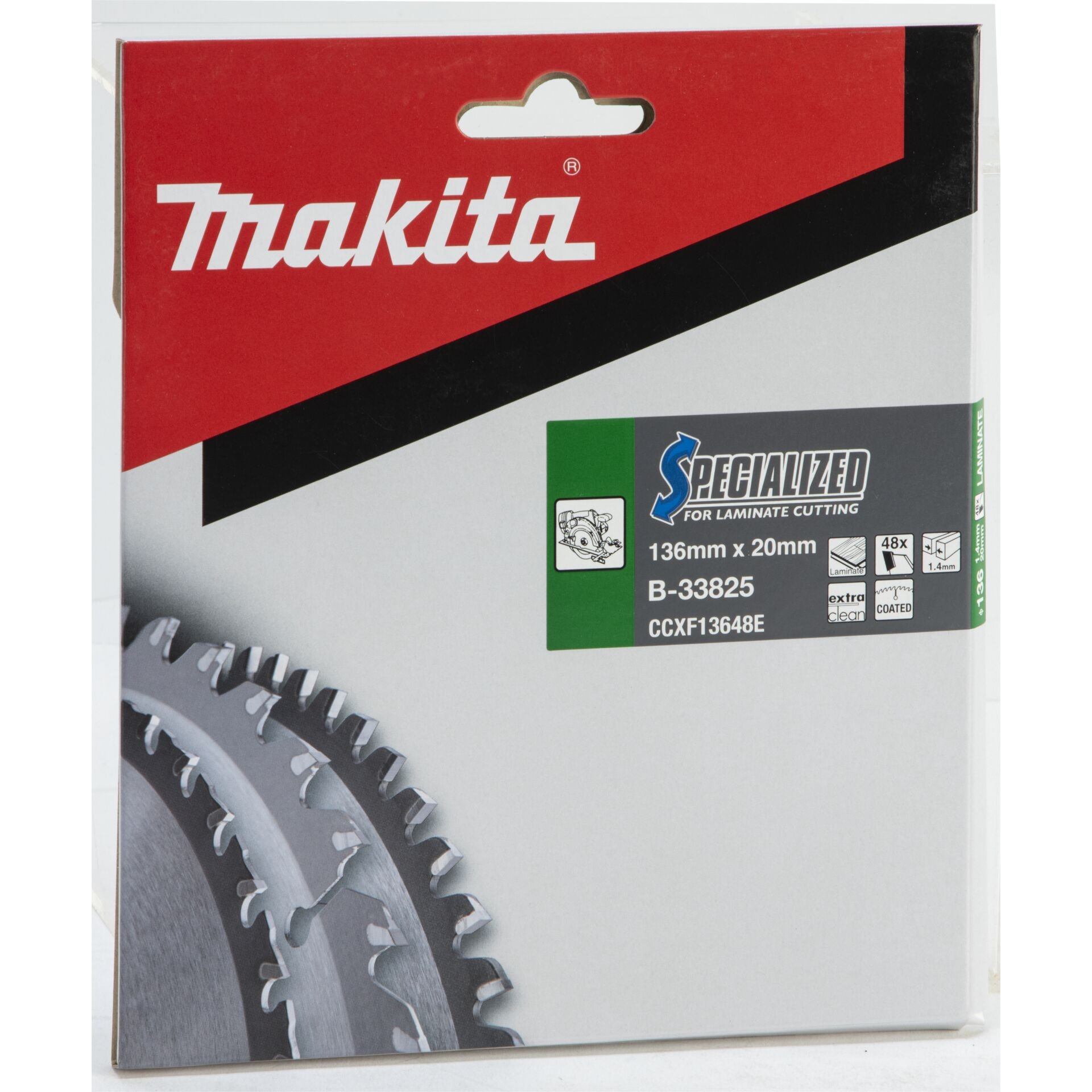 Makita B-33825 saw blade 136 x 20 x 1mm Zähneanzahl: 48 1 pc(s)