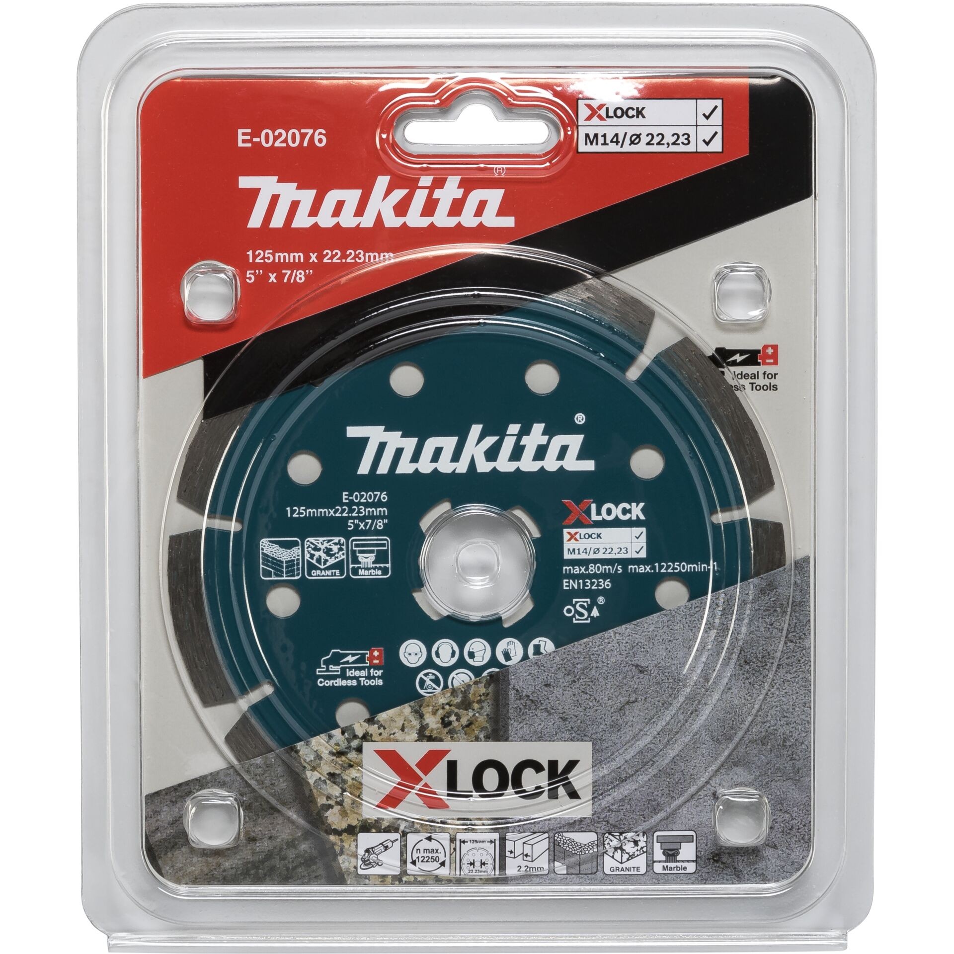 Makita E-02076 Diamanttrennscheibe 125mm 1 St. Beton, Granit, Marmor