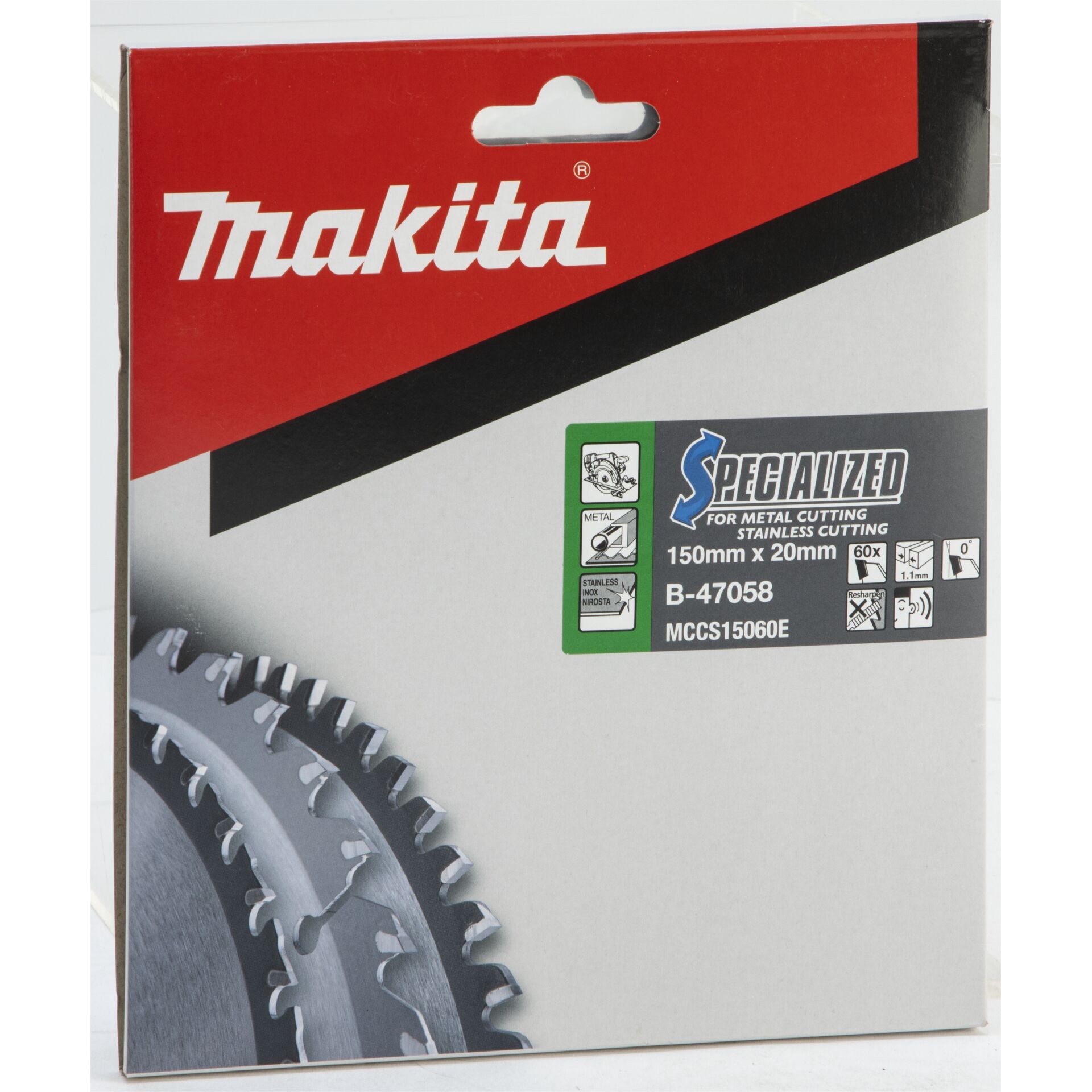 makita saw blade B-47058 SPECIALIZED 150x20x60Z