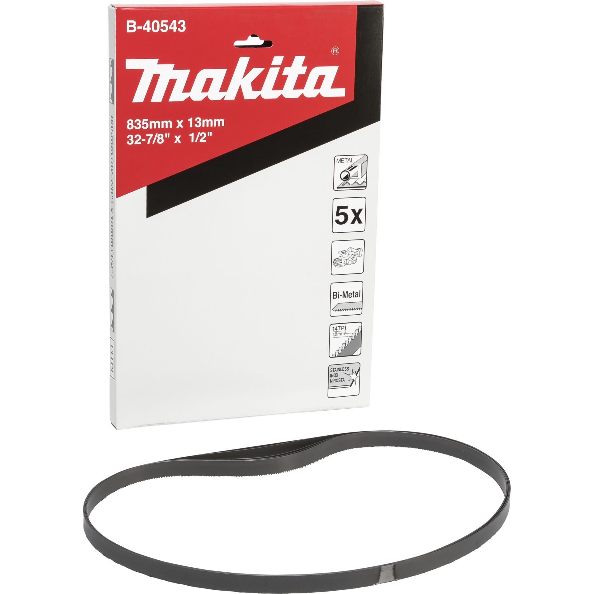 Makita Bandsaw blade 835 x 13 Zähneanzahl: 14 5St.