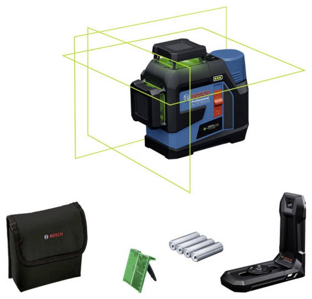 Bosch GLL 12V-100-33 CG Nivel de línea 30 m 500-540 nm (< 10mW) -