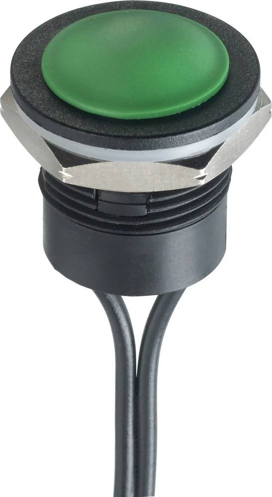 APEM Push Button Switch, Momentary, Panel Mount, 16.2mm Cutout, SPST,