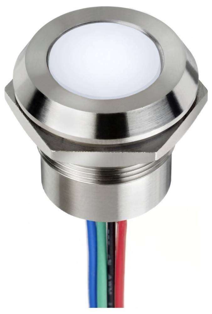 APEM Q22F1CXXY24E LED-Signalleuchte yellowFlush 59 mcd
