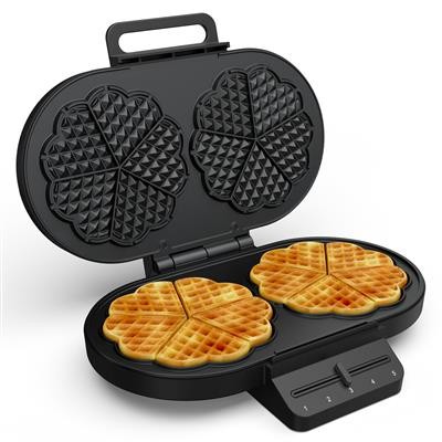 Princess Doppel-Waffeleisen Antihaftbeschichtung, BPA-frei, Ü