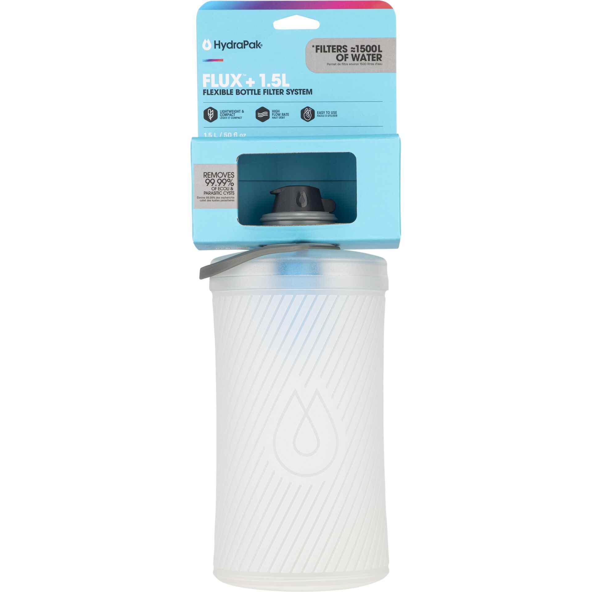 Hydrapak Flux 1,5L Faltflasche white