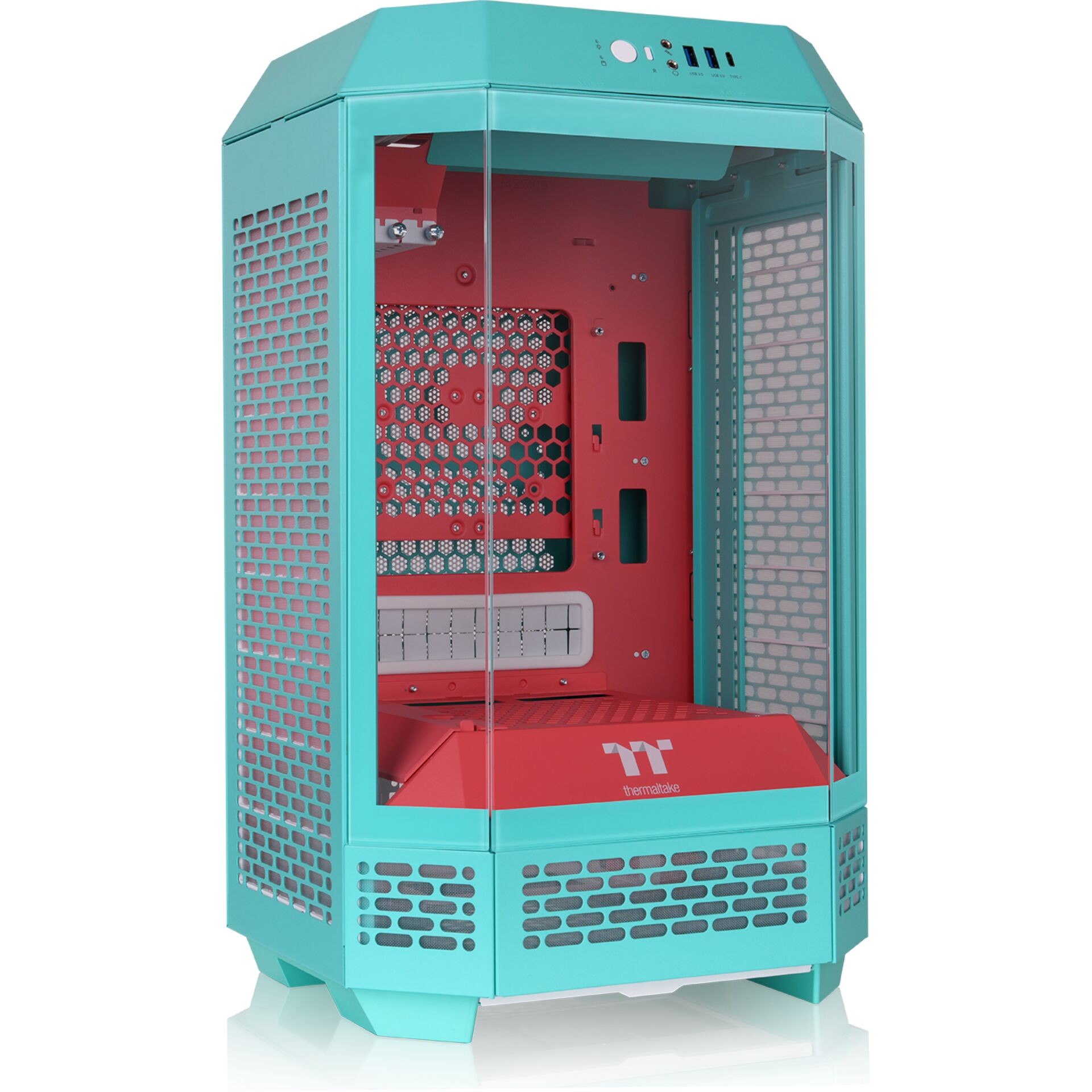 Thermaltake The Tower 250 Mini Tower Couleur menthe, Rouge -