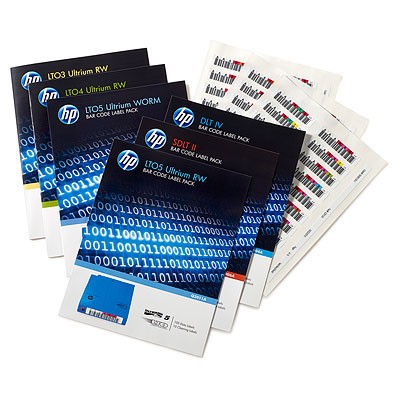 HPE LTO-6 Ultrium RW Bar Code Label Pack - HPE LTO-6 Ultrium RW Bar