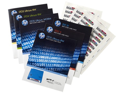 HPE LTO-7 Ultrium RW Bar Code Label Pack - HPE LTO-7 Ultrium RW Bar