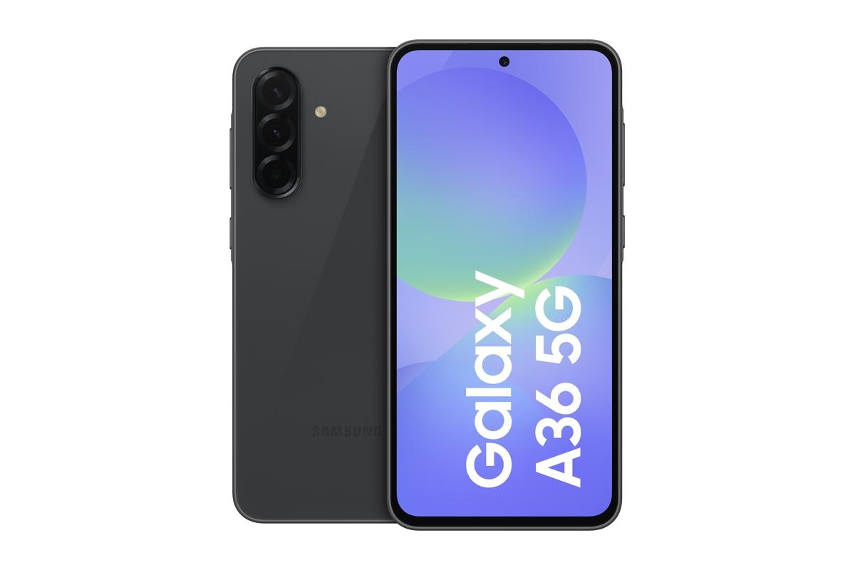 Samsung Galaxy A36 128GB schwarz ohne Simlock, ohne Branding