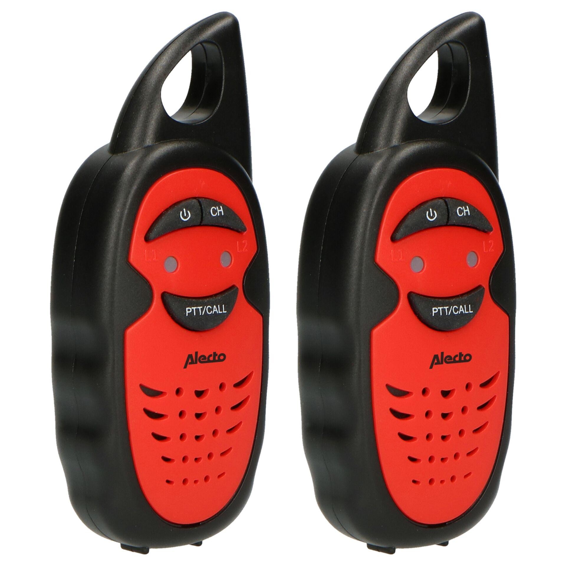 Alecto FR-05RD two-way radio 3 channels 446 MHz Black, Red - Alecto